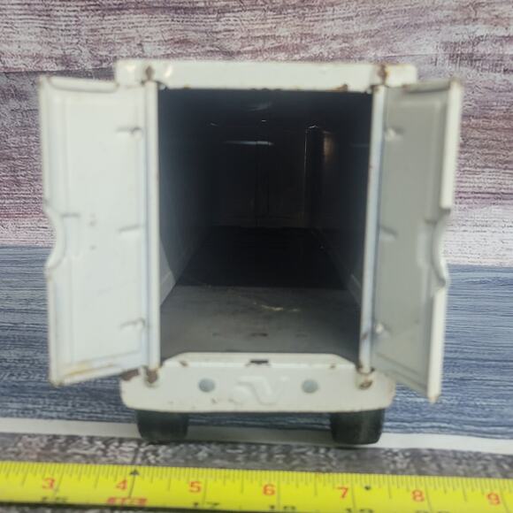 Nylint Pressed Steel Ford Motorcraft semi trailer white and black - Picture 9 of 12